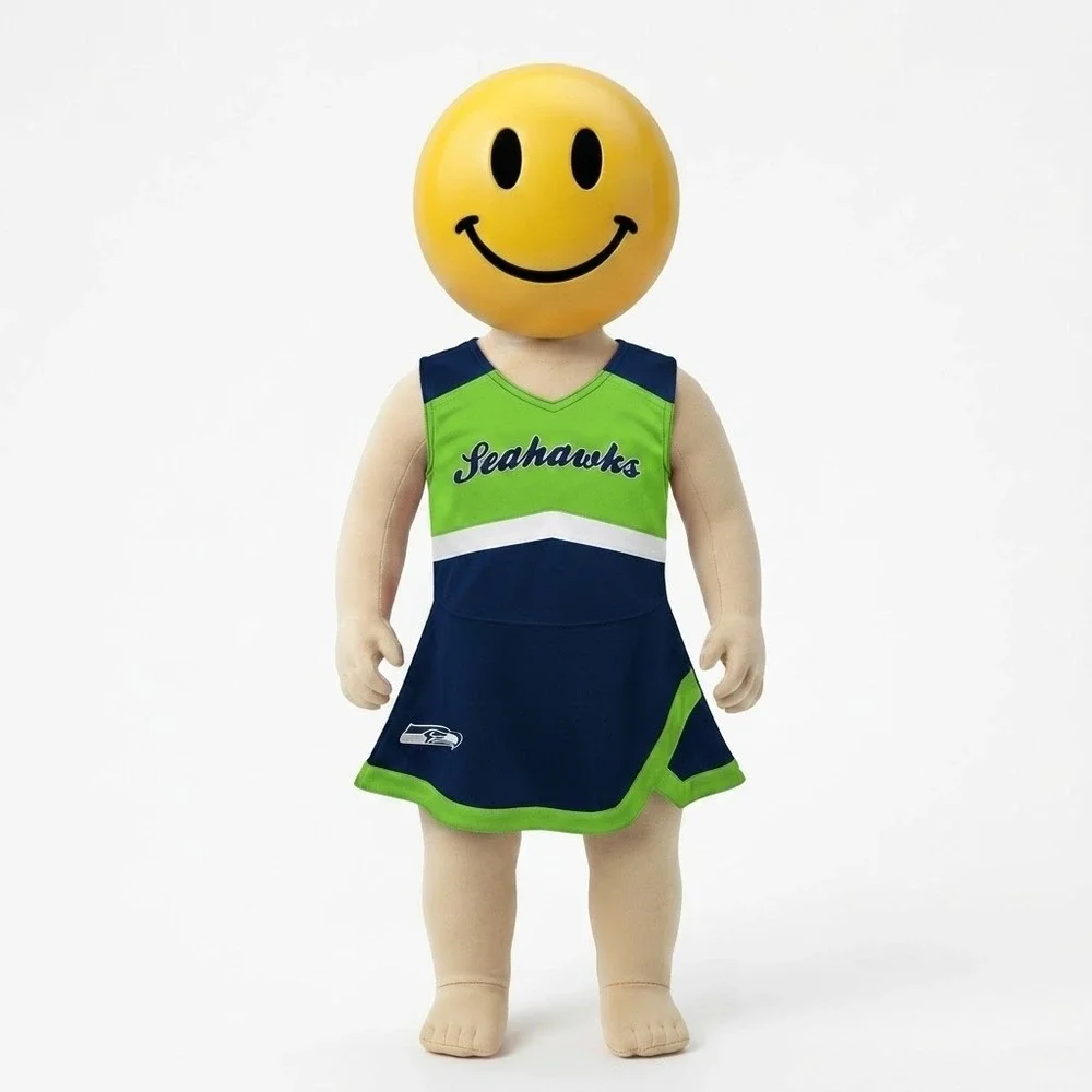 NFL Seattle Seahawks Cheerleader Set Toddler 2T Blue Green 9K1T1CC00-SEA *NEW*